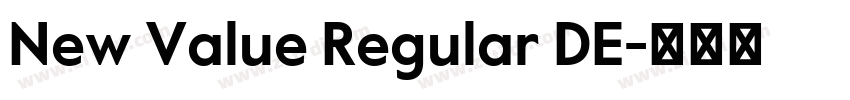 New Value Regular DE字体转换